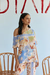 Ebony Top - Flores Scarf