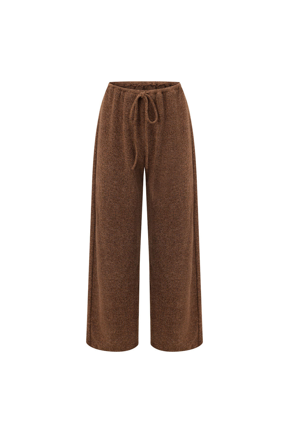 Brown High Waist Elastic Drawstring Sierra Pants