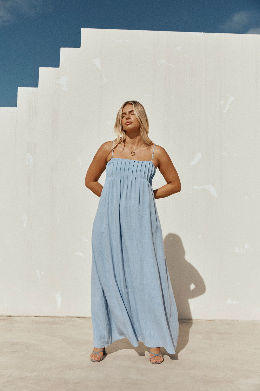 SAMPLE-Ada Dress - Blue