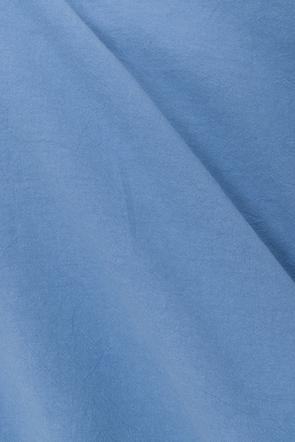 Blue Pleated Full Maxi Flore Dress