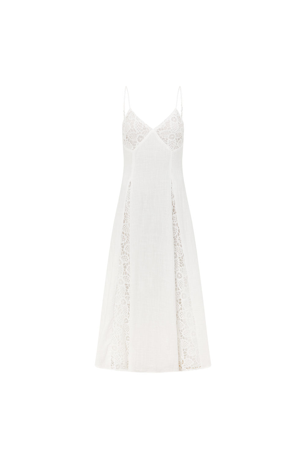 White Lace A-Line Maxi Skye Dress