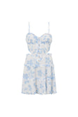 Harlan Cutout Mini Dress - Blue