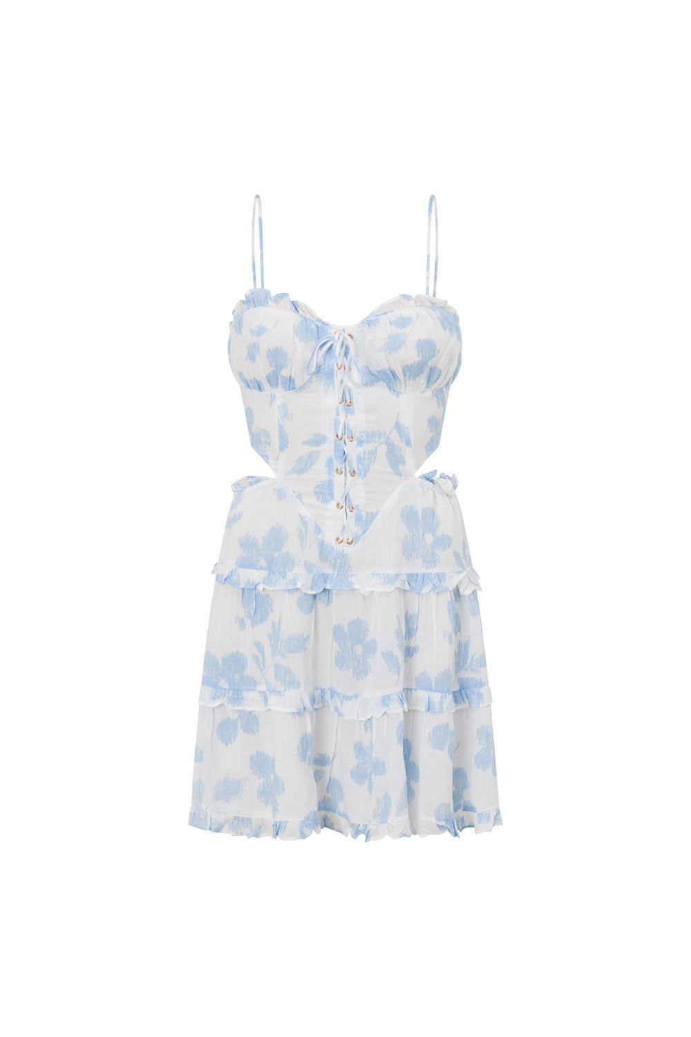 Harlan Cutout Mini Dress - Blue