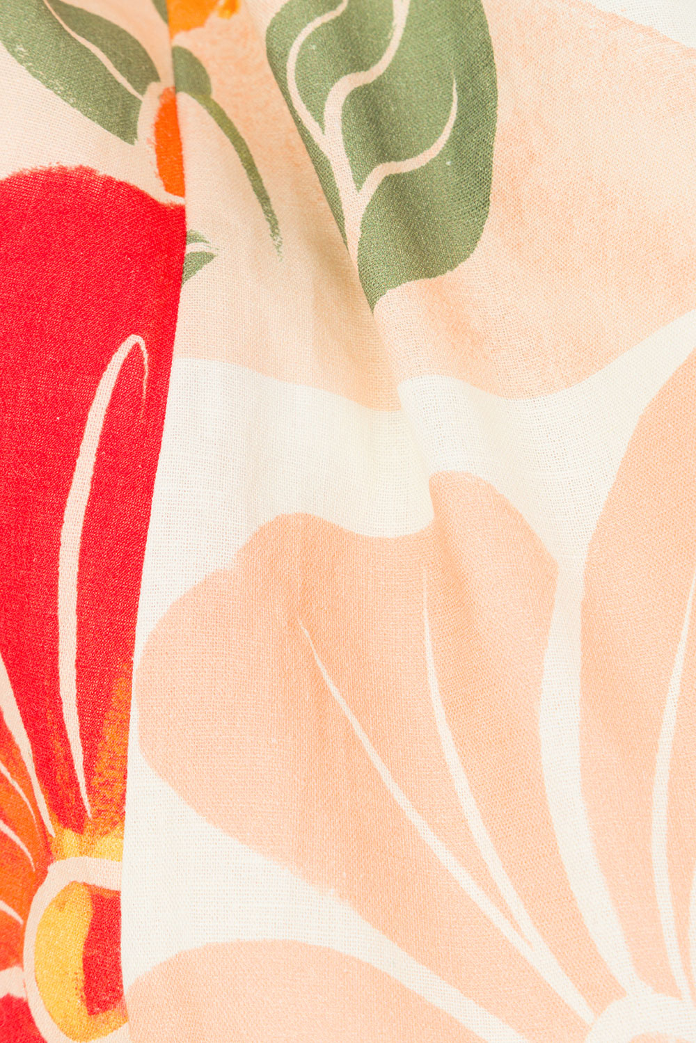 Jetta Thin Strap Tie Top - Petal Scarf, Pink, White, Orange