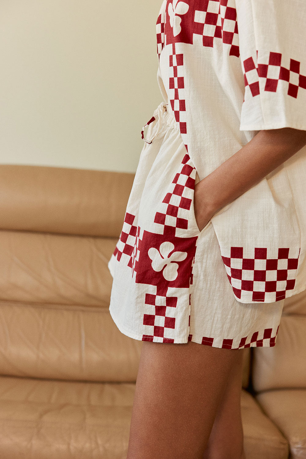 Seona Shorts - Checker Plaid