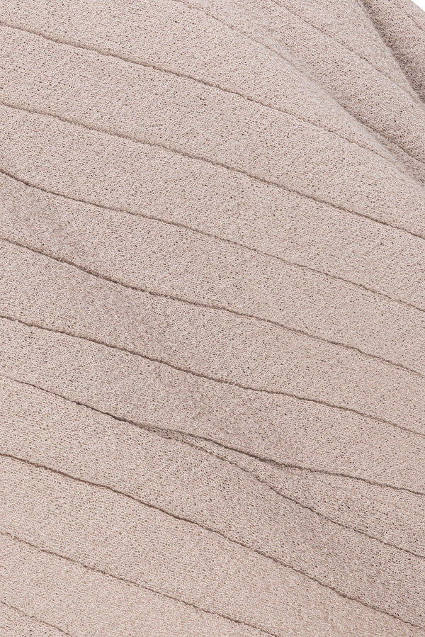 Grey Strapless Split Raveen Dress