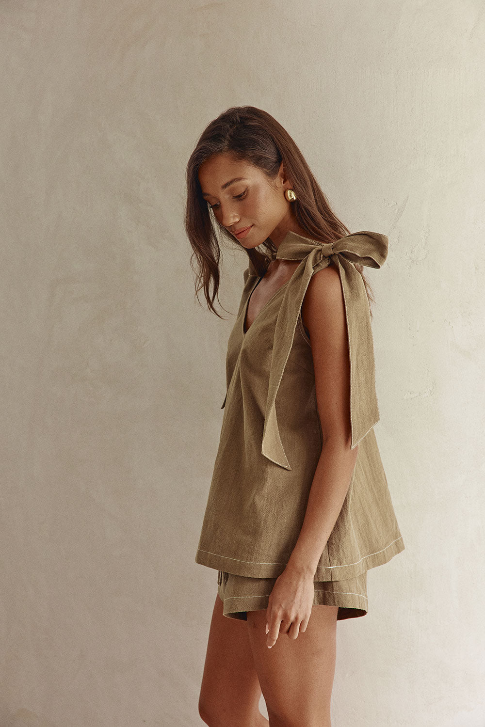 SAMPLE-Elixir Top - Khaki
