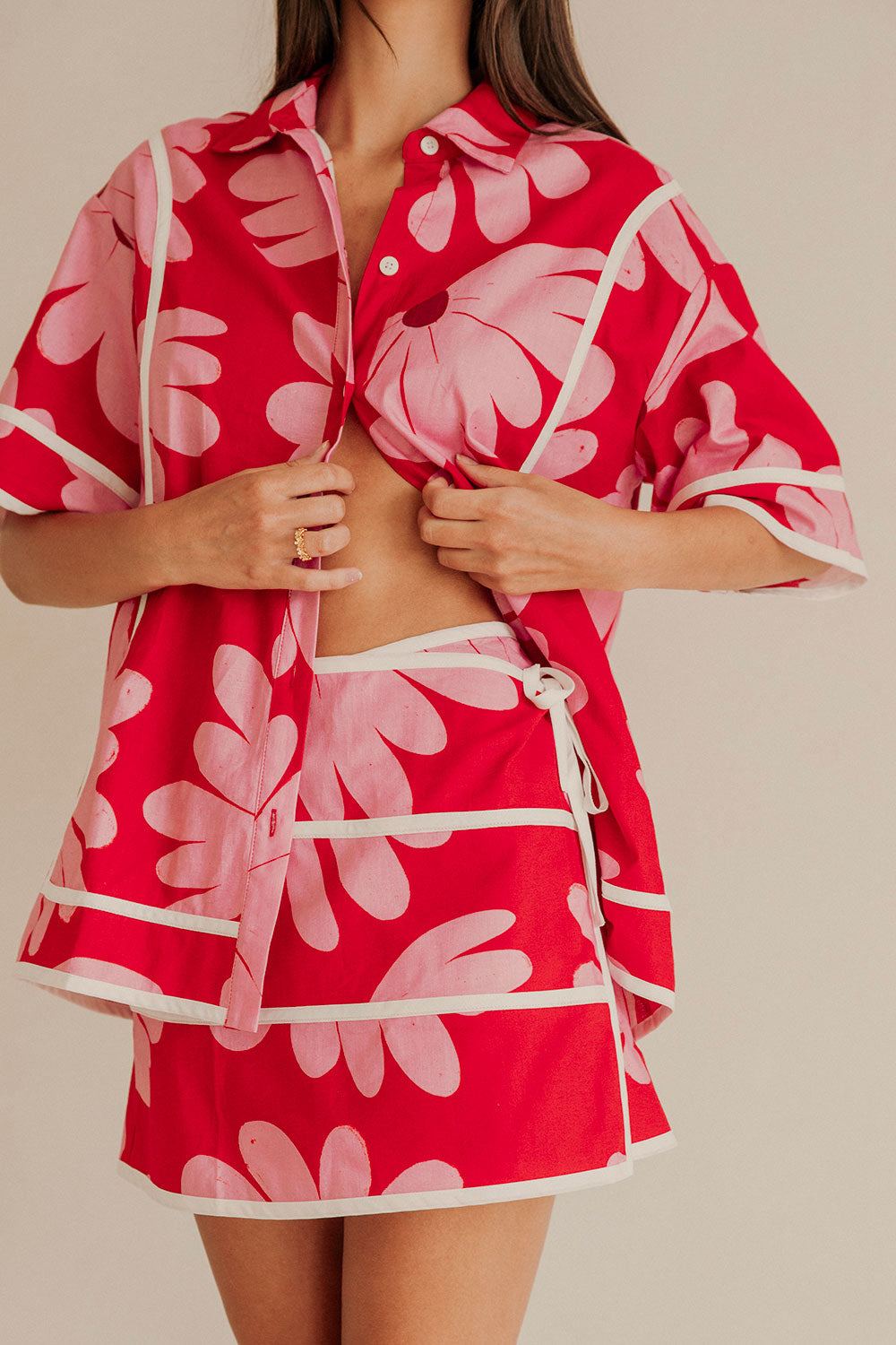 SAMPLE-Bowie Skirt - Daisy Red