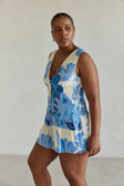 Jade Playsuit - Azure Bloom