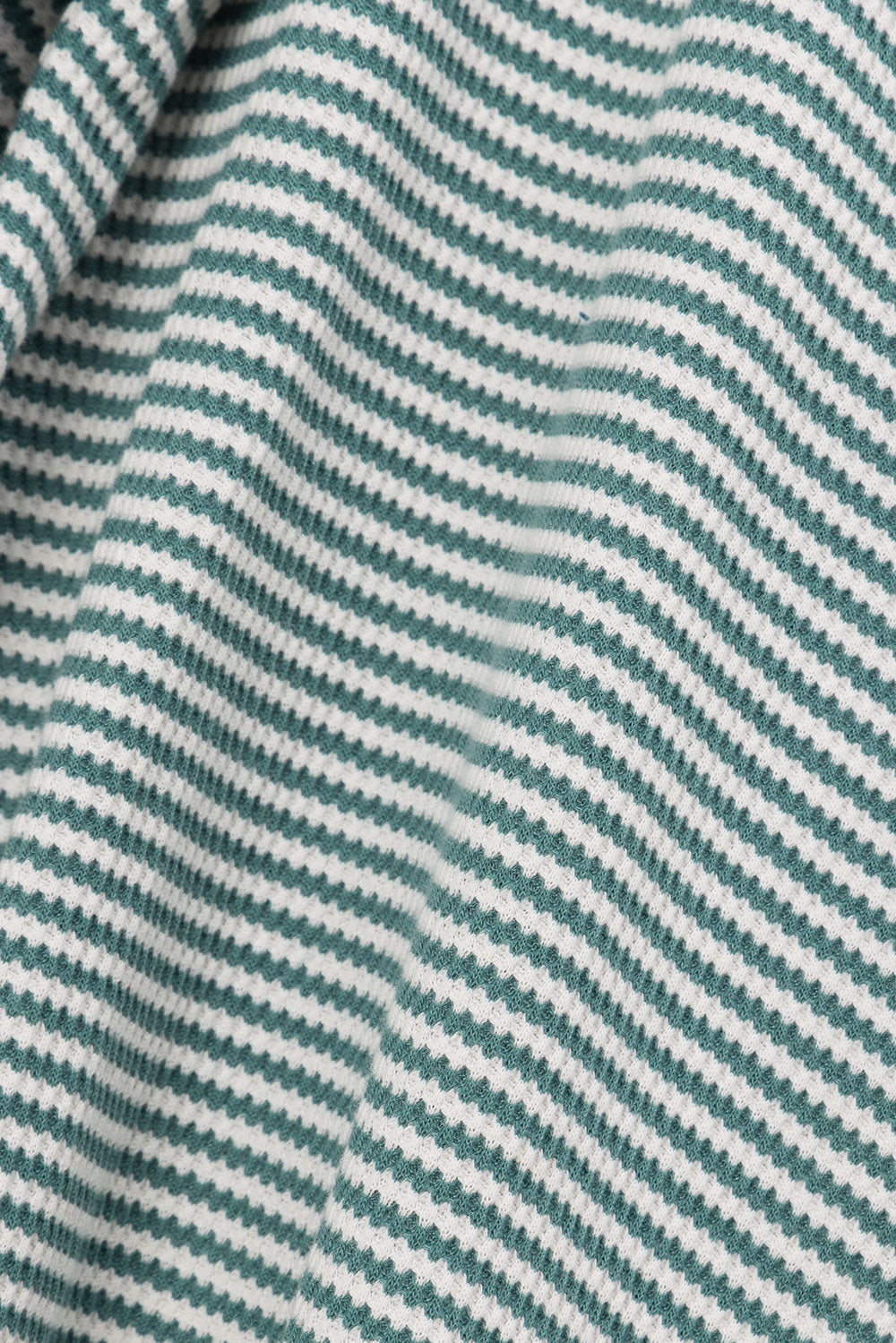 Mallory Button Up Top - Green Stripe