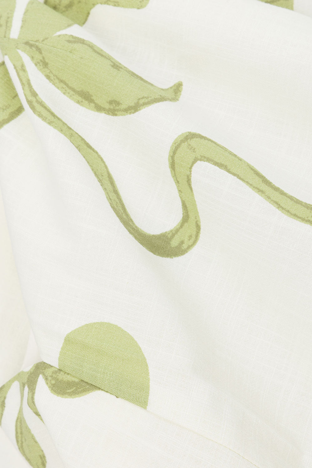 White And Green Floral High Waist Pocket Ali Shorts