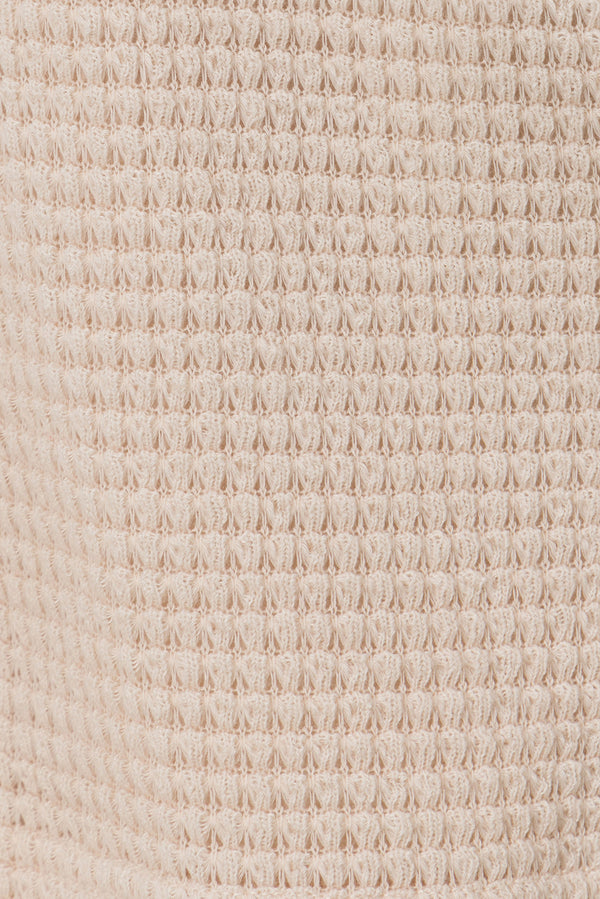 Emel Waffle Top - Beige