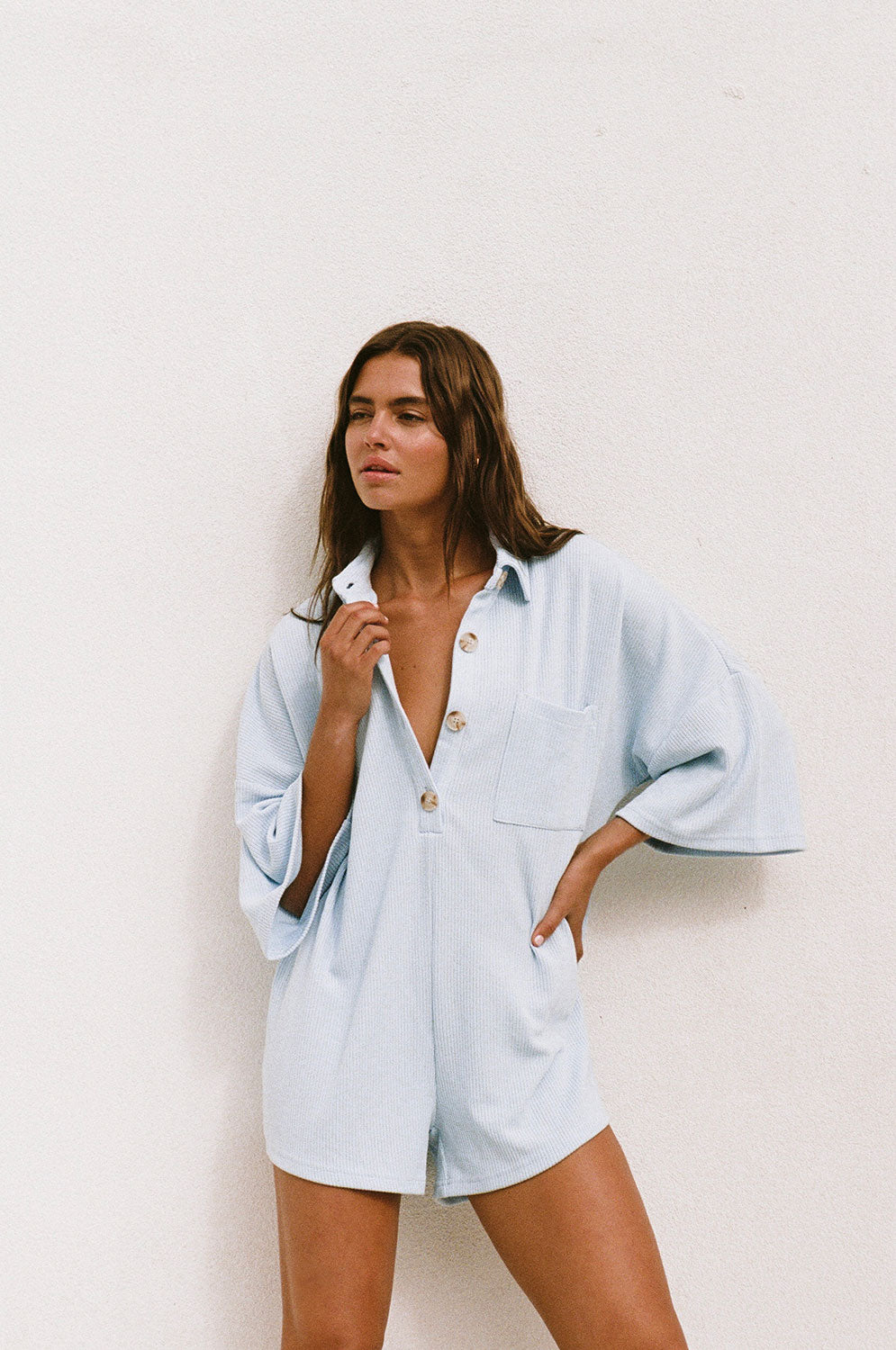 SAMPLE-Milena Playsuit - Blue