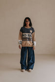 Vienna Sweater - Terry Blue, White, Tan, Grey