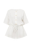 SAMPLE-Juniper Playsuit - White