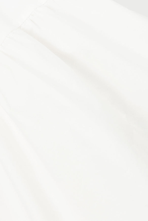 White Button Midi Palmer Dress