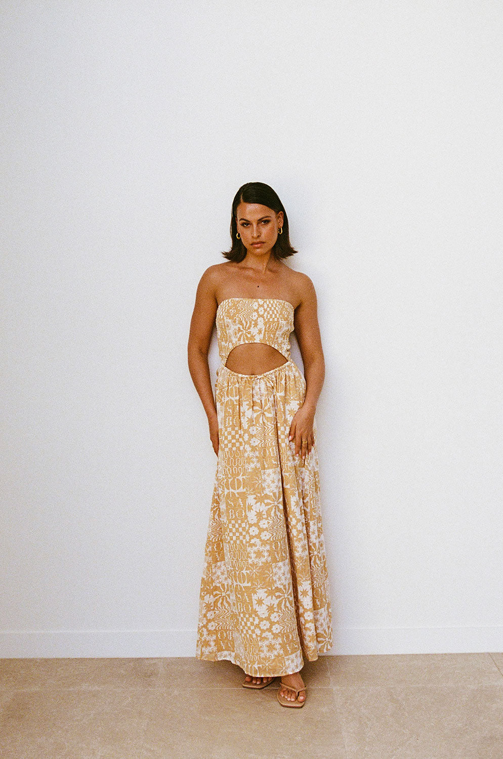 Strapless Boracay Maxi Dress - Tan