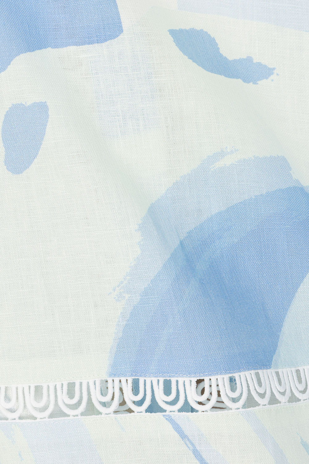 Blue Short Sleeve Button Up Collar Isabella Shirt