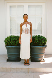 SAMPLE-Teyah Midi Dress - White