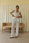 Lana Pants - White Knit