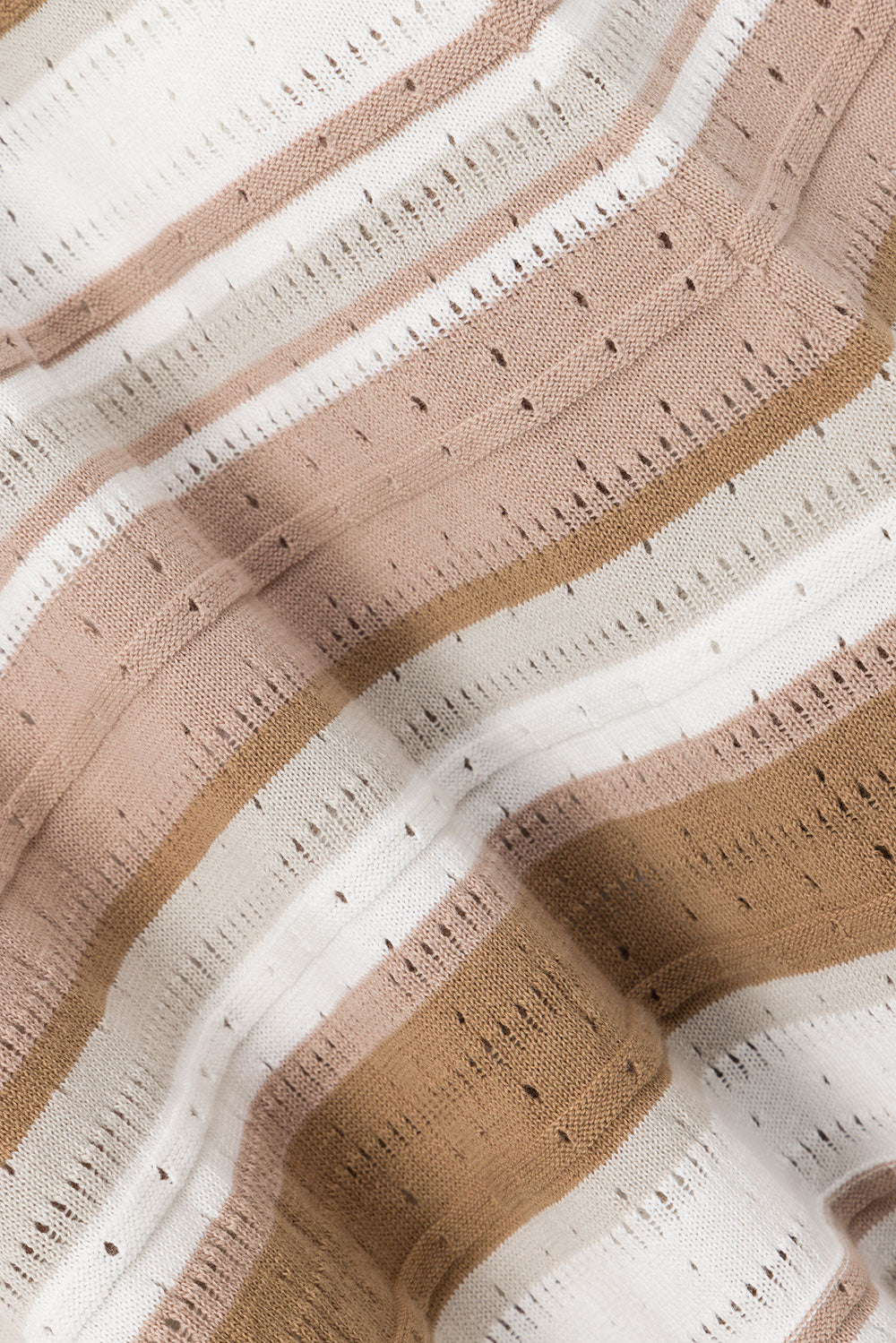 Tameeka Knit Maxi Dress - Stripe White Brown Grey