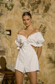 SAMPLE-Daphne Playsuit - White
