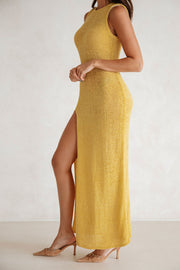 SAMPLE-Alondra Dress - Mustard