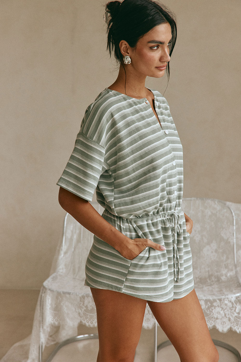 Juniper Playsuit - Olive