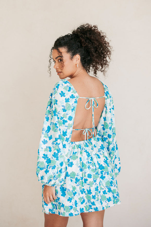 Backless Florian Dress - Brushed Floral