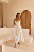 White Lace A-Line Maxi Skye Dress