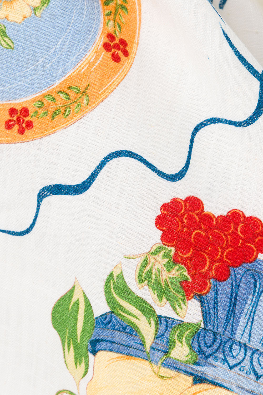 White Trattoria Print Wrap Mini Alessia Skirt