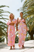 Naya Wrap Maxi Skirt - Pink