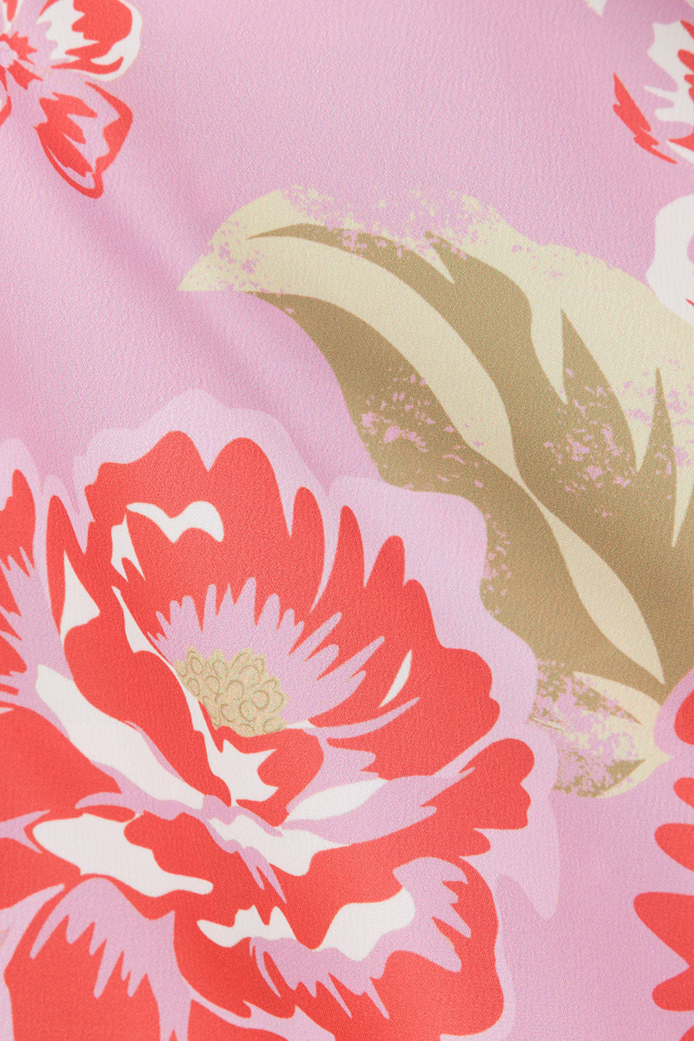 Pink Botanic Patch Floral Print Wrap Kimber Playsuit