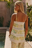 Green Fiore Festivio Print Strapless Orion Top