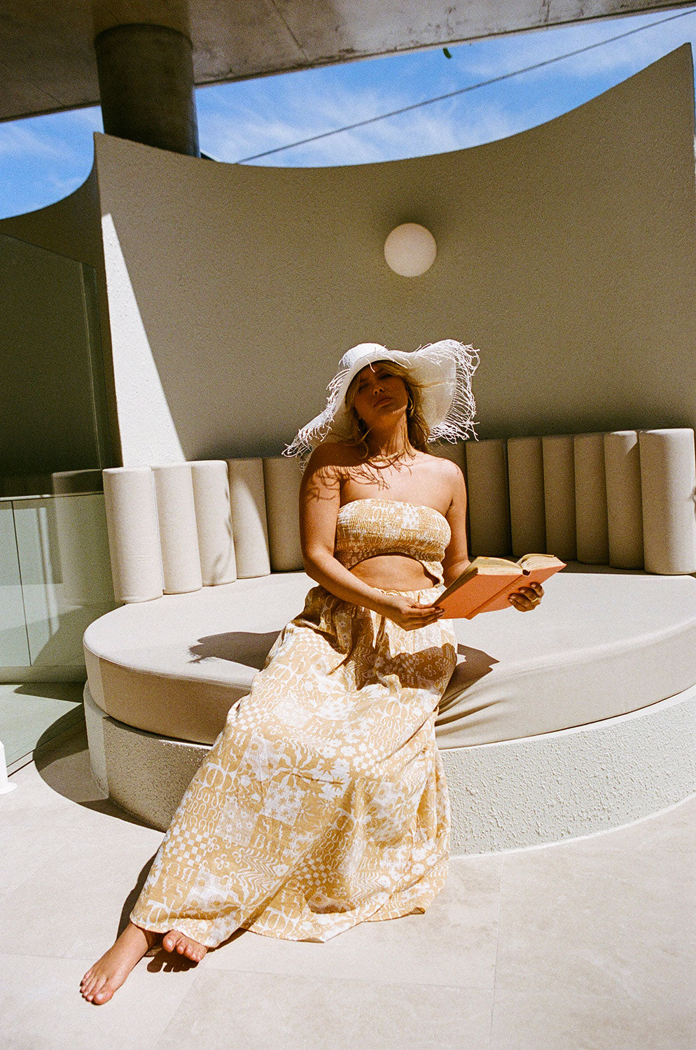 Strapless Boracay Maxi Dress - Tan