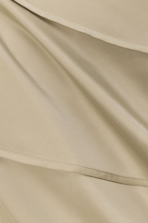 Khaki Green Panel Maxi Daleyza Dress