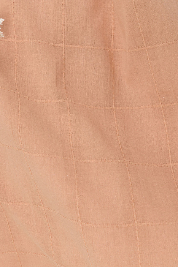 Rust Brown One Shoulder Asymmetric Emmie Top