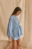 SAMPLE-Hailey Top - Blue Stripe