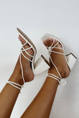 Sequoia Block Heels - White