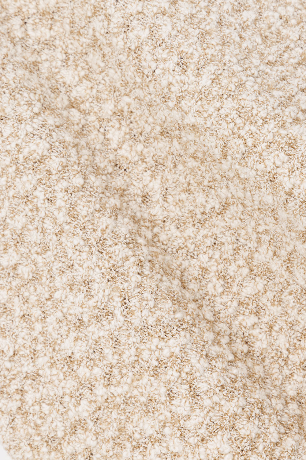 Brown and White Knit Strapless Backless Soha Top