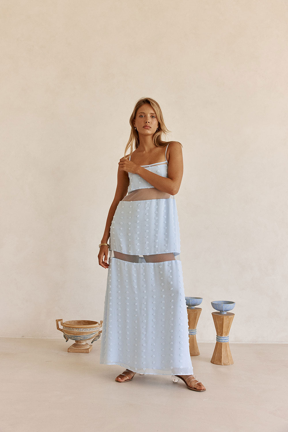 SAMPLE-Tassia Dress - Blue