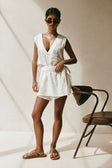 SAMPLE-Sandy Playsuit - White