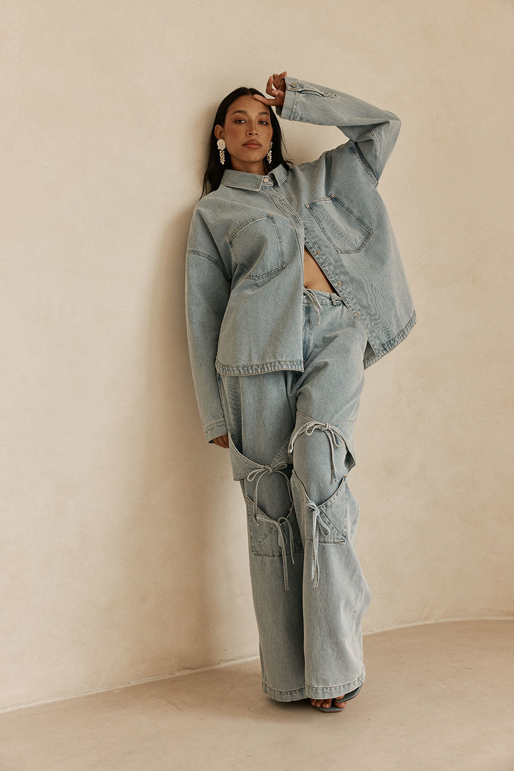 Poet Denim Pants - Light Blue