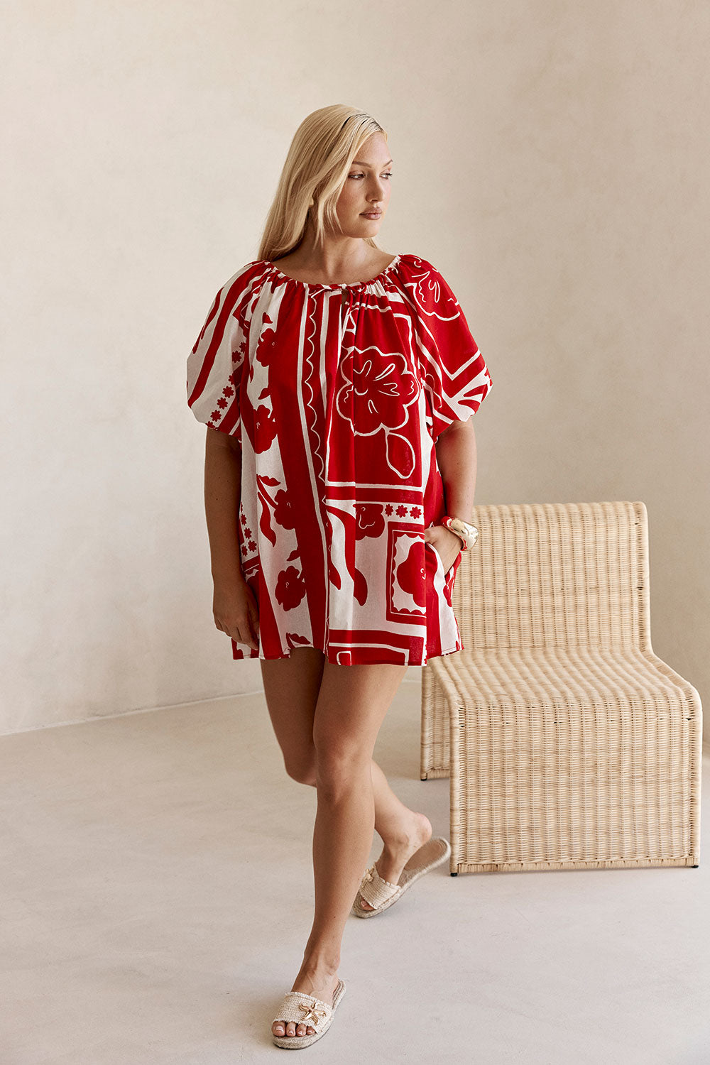 Kit Dress - Red Voyage