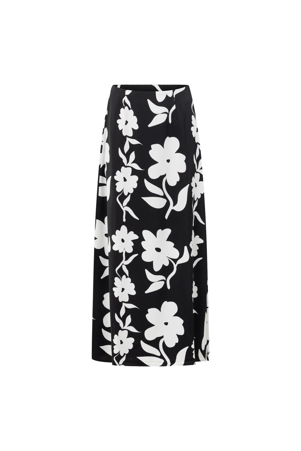 Black Alma Caroline Floral Print Maxi Elora Skirt