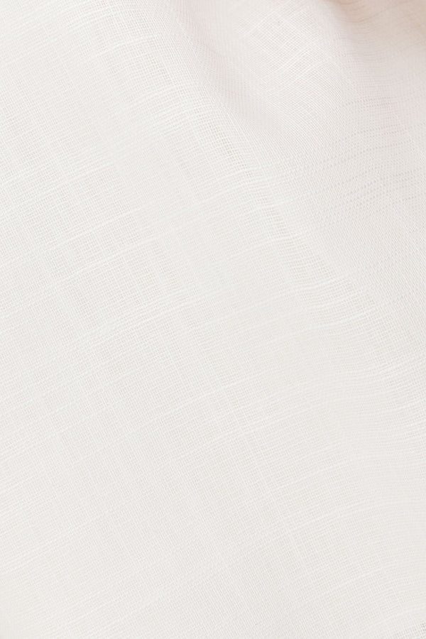 White Cheesecloth Elastic Drawstring Rita Shorts