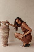 Gingerbread Brown Knit Mini Ellamay Skirt