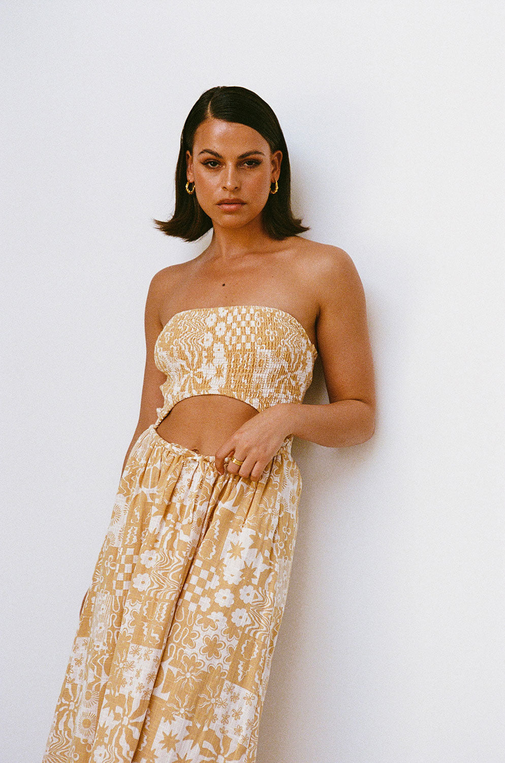 Strapless Boracay Maxi Dress - Tan