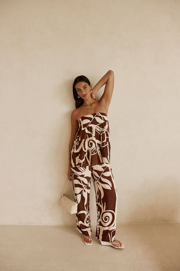 SAMPLE-Presley Pants - Painted Tiles