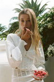 SAMPLE-Seville Shirred Top